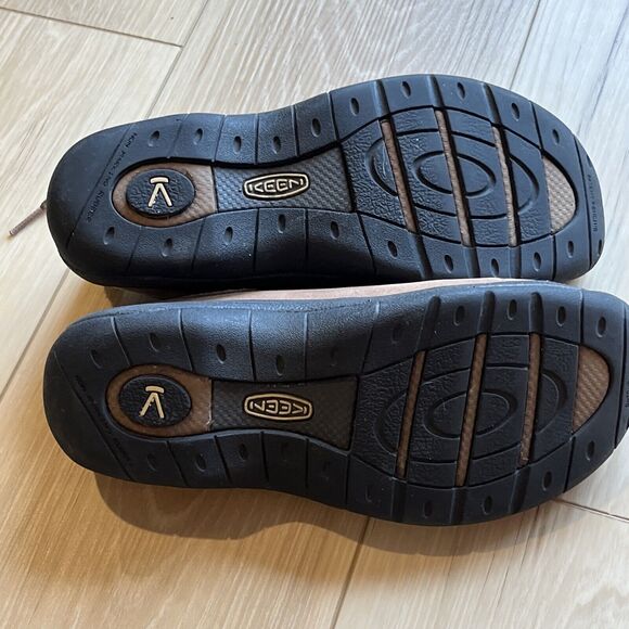 Keen Womens 7 Brown Tan Leather Sneakers  XT 1005 Hiking Outdoor Comfort Travel - Picture 7 of 10